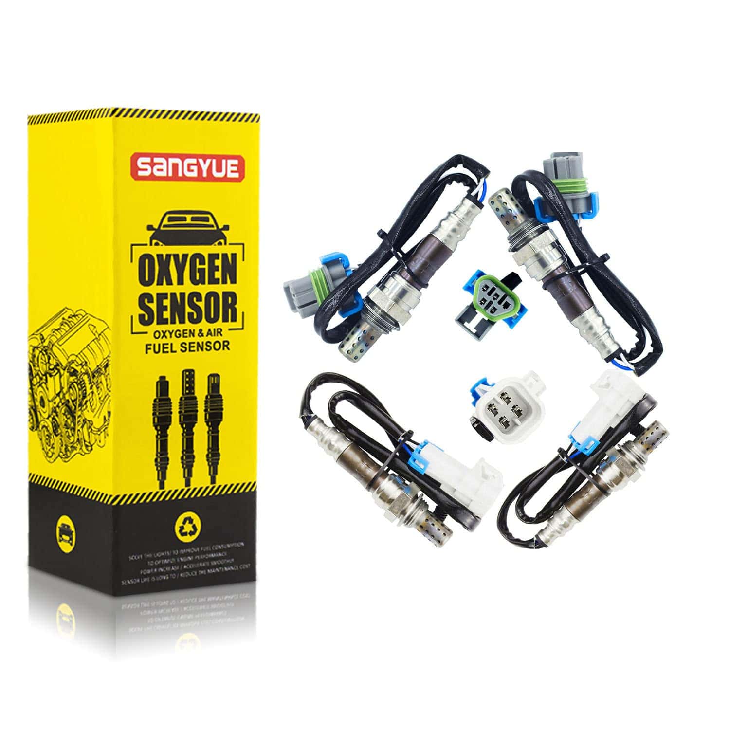 Sensor de oxígeno Sangyue 4X para GMC Acadia 3.6L