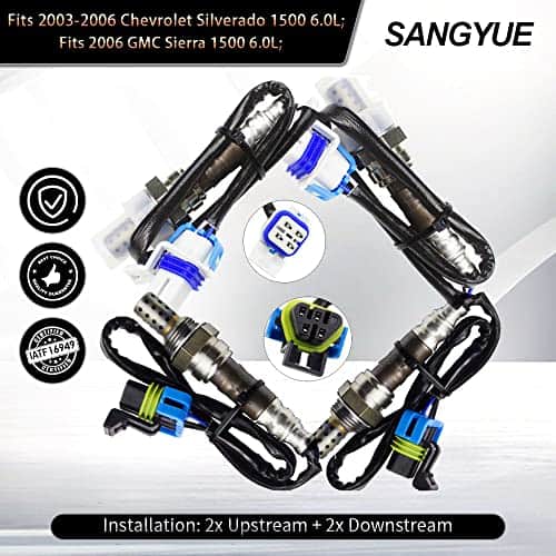 Sangyue 4x Sensor de Oxígeno para 2003 2004 2005 2006 GMC - Imagen 3