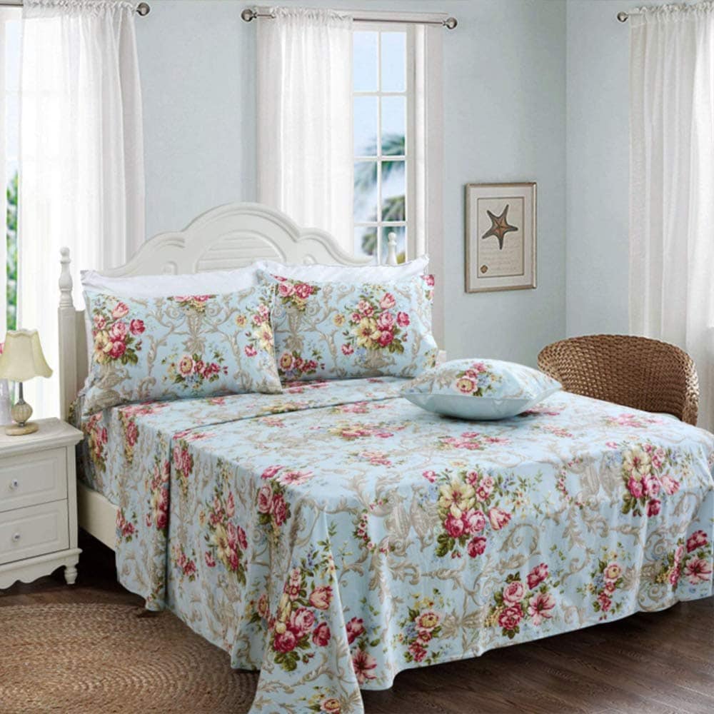 Juego de sábanas de flores Usning Peony, juego de sábanas - Imagen 4