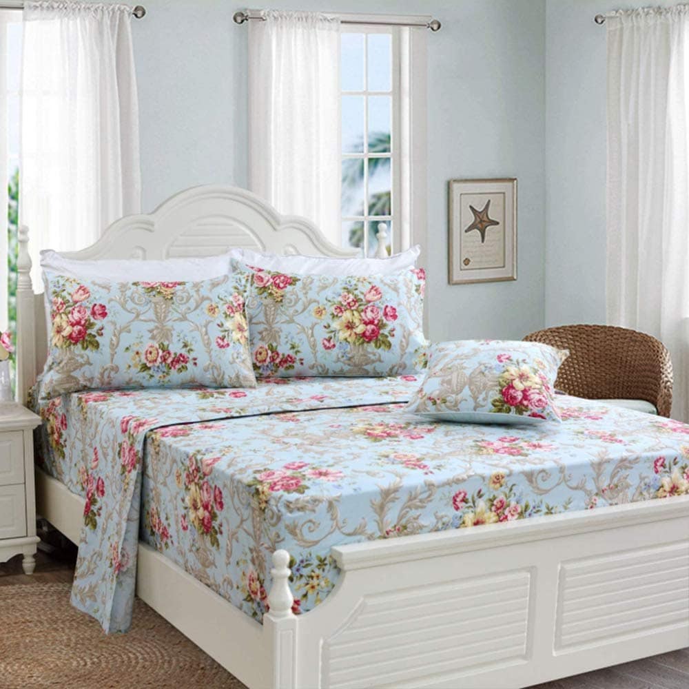 Juego de sábanas de flores Usning Peony, juego de sábanas - Imagen 5