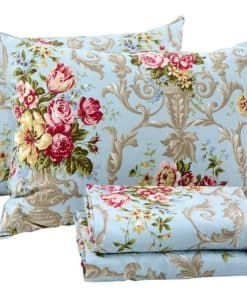 Juego de sábanas de flores Usning Peony, juego de sábanas