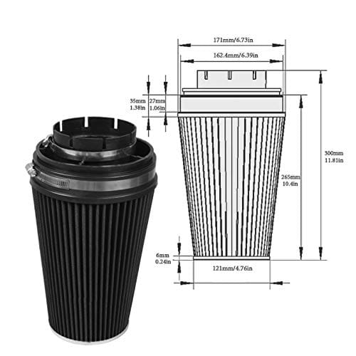 Kit de Filtro de Admisión de Aire Frío de 4 Pulgadas con - Imagen 5