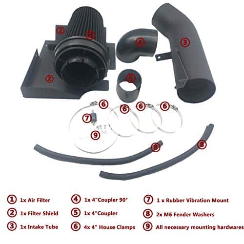 Kit de Filtro de Admisión de Aire Frío de 4 Pulgadas con - Imagen 4