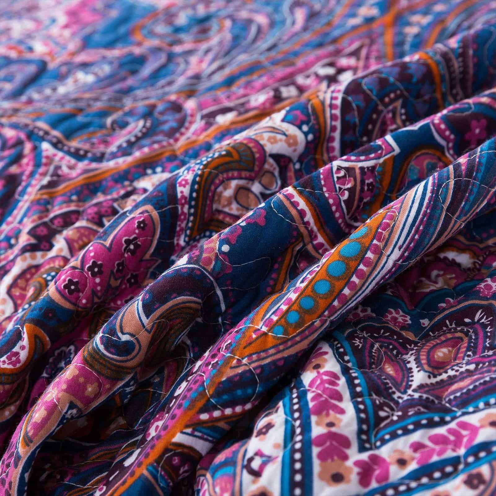 NEWLAKE Juego de Colchas de Algodón-Reversible Set de - Imagen 8