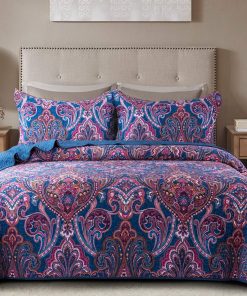 NEWLAKE Juego de Colchas de Algodón-Reversible Set de