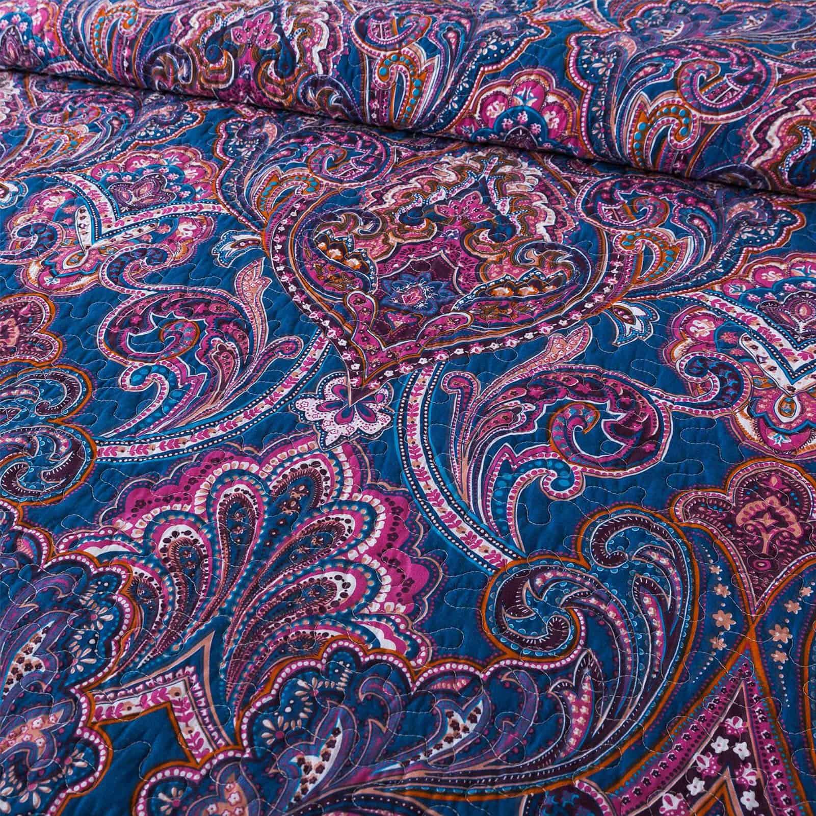 NEWLAKE Juego de Colchas de Algodón-Reversible Set de - Imagen 4