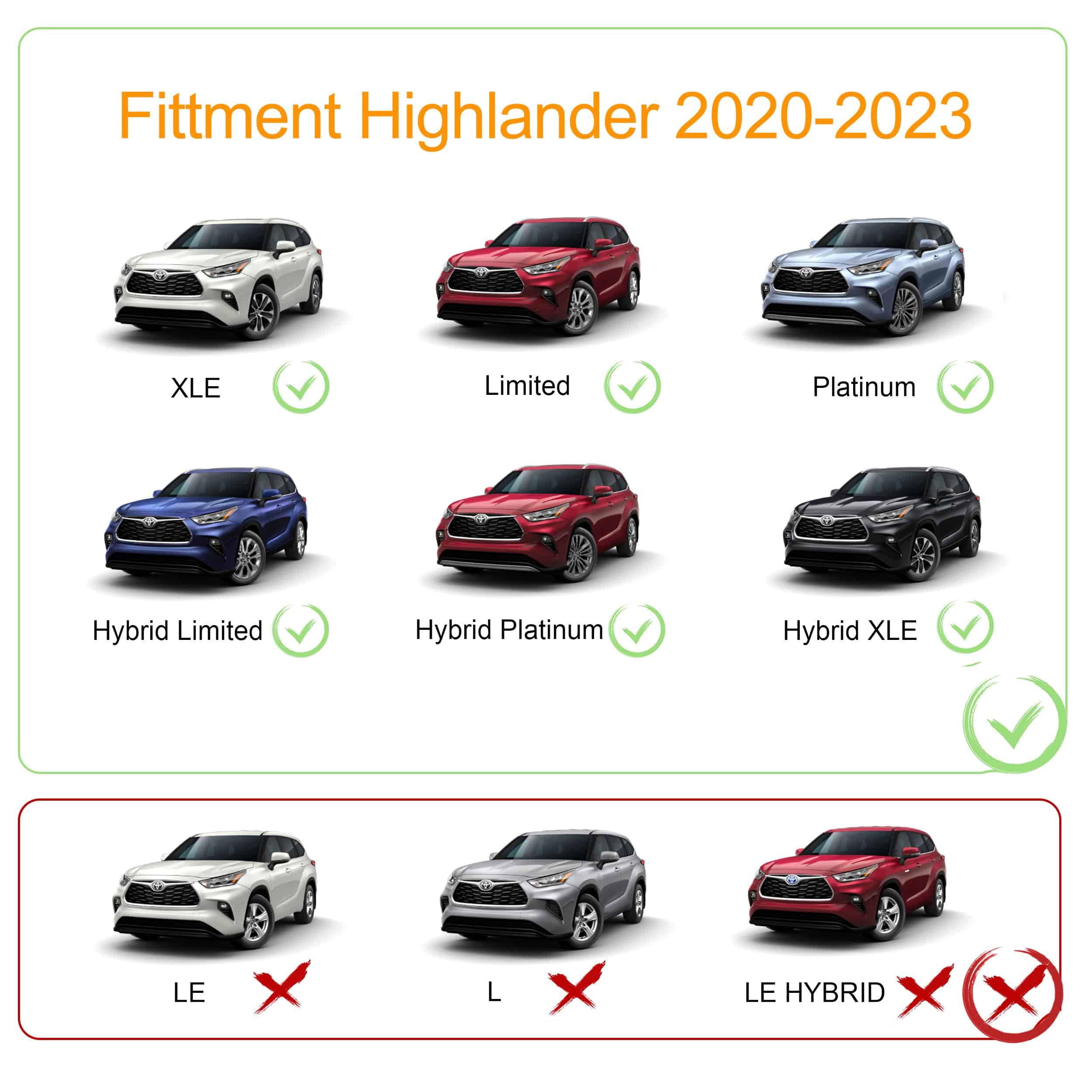 Autekcomma Barra de techo para Toyota Highlander 2020-2023 - Imagen 6