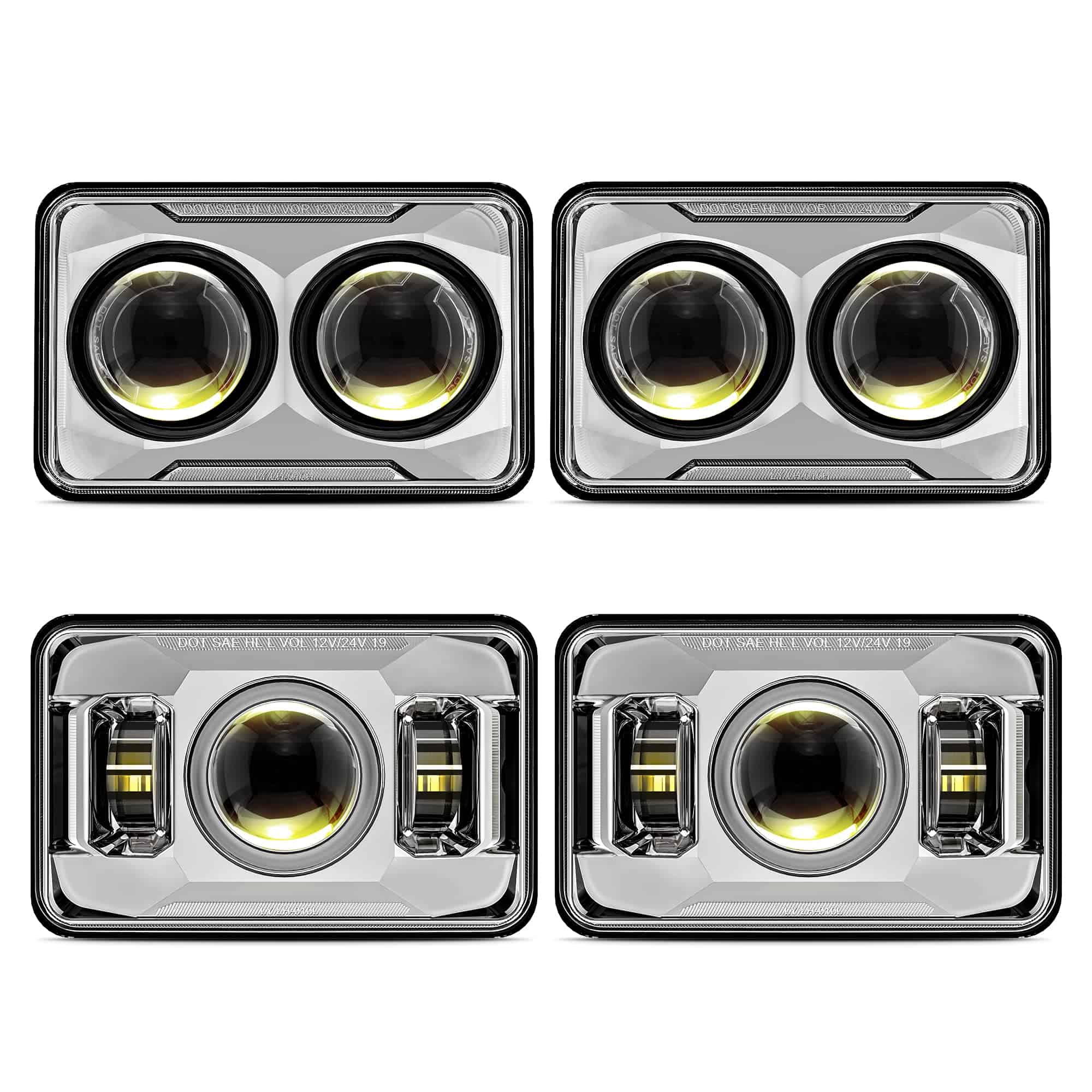 Faros LED COWONE 60W 4x6 pulgadas [Luces altas/bajas por