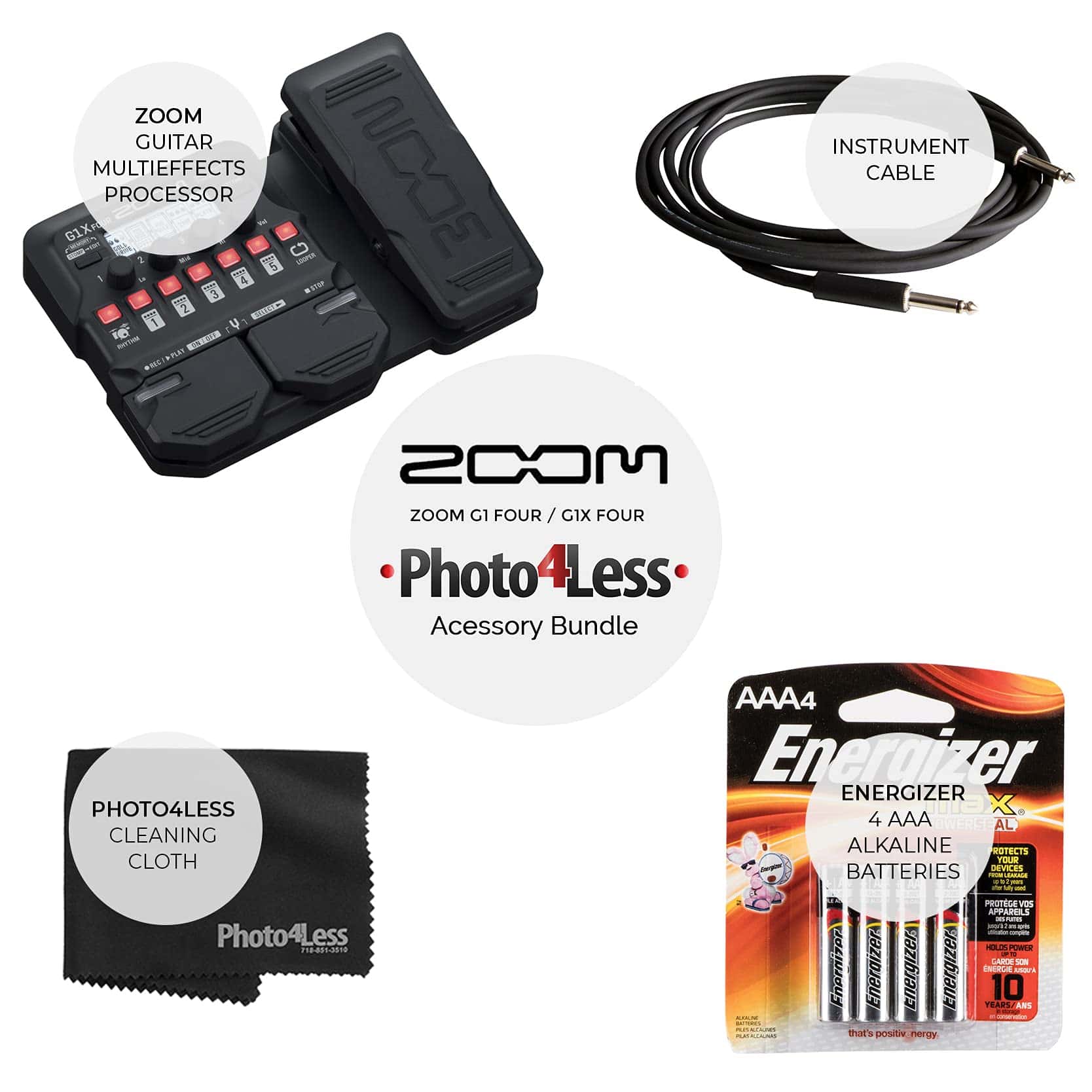 Procesador de efectos para guitarra Zoom G1X Four con pedal - Imagen 8