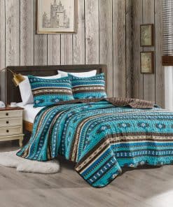 Juego de Colcha Fina Estampada de 3 Piezas Tamaño King