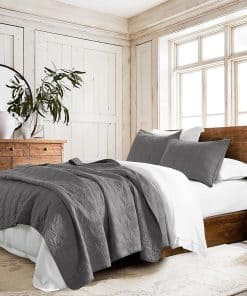 Juego de edredón 100% algodón tamaño twin de HORIMOTE HOME,