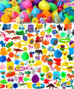 JOYIN 144 Pcs Huevos de Pascua Precargados con Juguetes y
