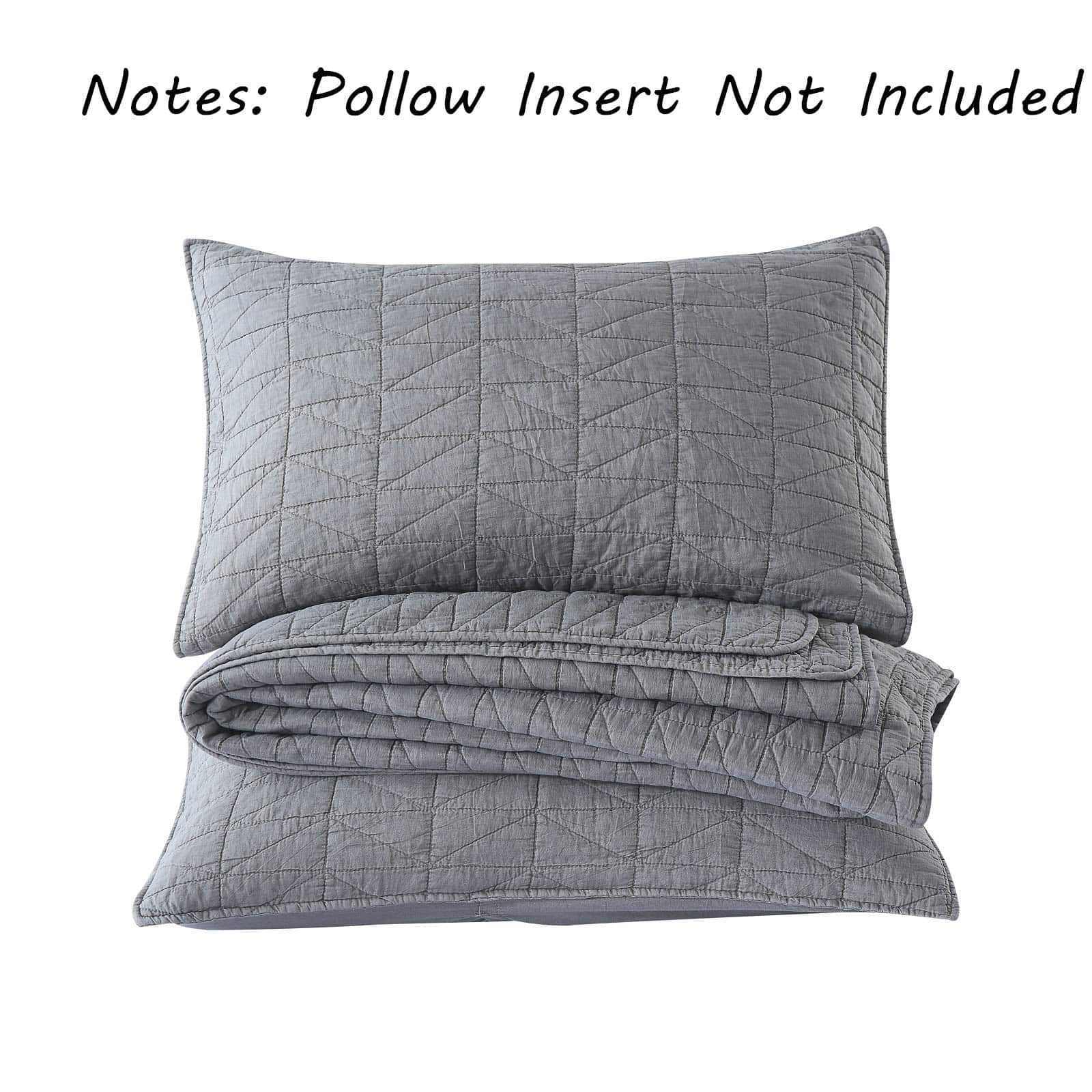 Juego de Edredón tamaño Twin HORIMOTE HOME, Coverlet Gris - Imagen 8