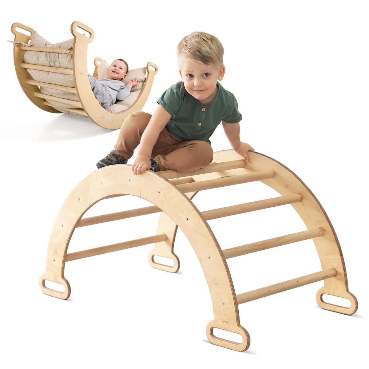 Arco de Escalada Montessori de Madera para Niños de 1-3