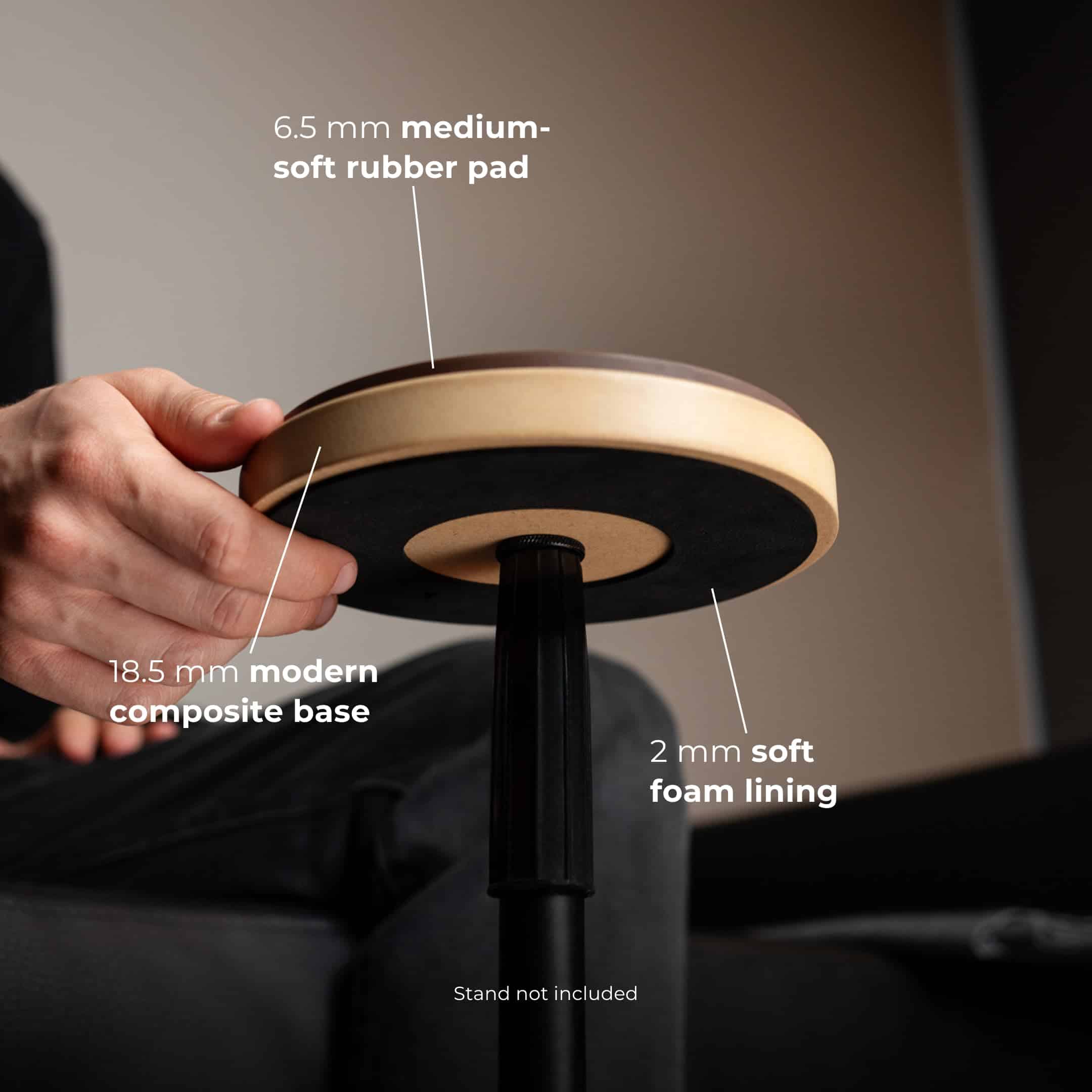 Meinl Stick & Brush 6" Drum Practice Pad, Goma - Rebote - Imagen 6