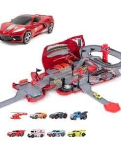 Micro Machines Corvette Raceway Transformando Corvette en