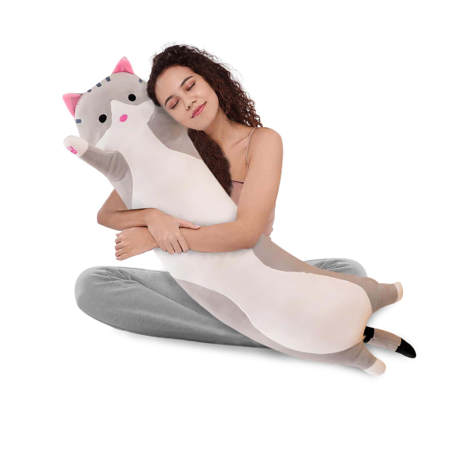 WUYU Lindo Peluche de gato muñeca linda de dibujos animados