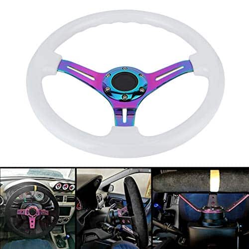 Volante, Volante de Carreras de 14 pulgadas con 6 Orificios - Imagen 4