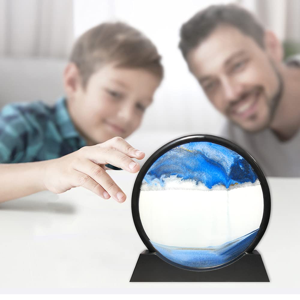 Cuadro de arte con arena en movimiento en forma de paisajes - Imagen 6