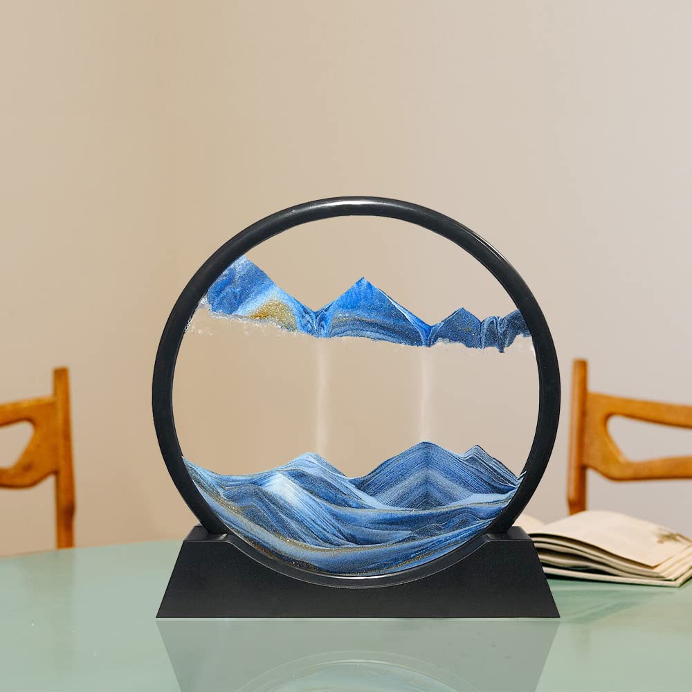 Cuadro de arte con arena en movimiento en forma de paisajes - Imagen 5