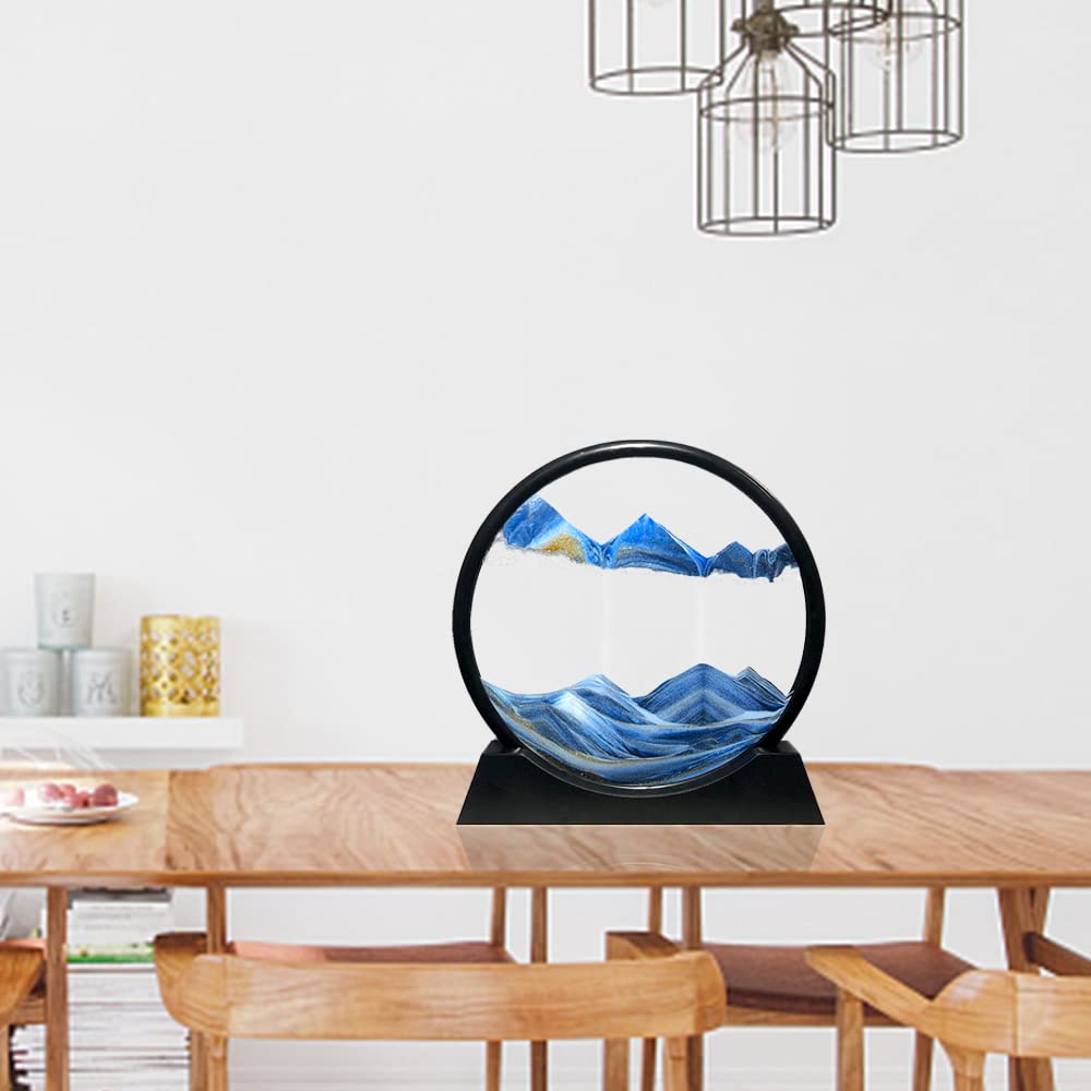 Cuadro de arte con arena en movimiento en forma de paisajes - Imagen 8