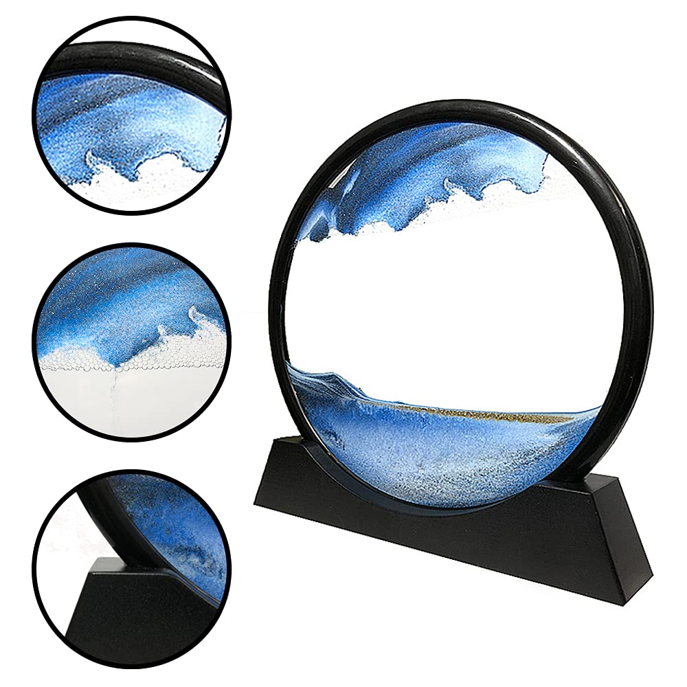 Cuadro de arte con arena en movimiento en forma de paisajes - Imagen 7