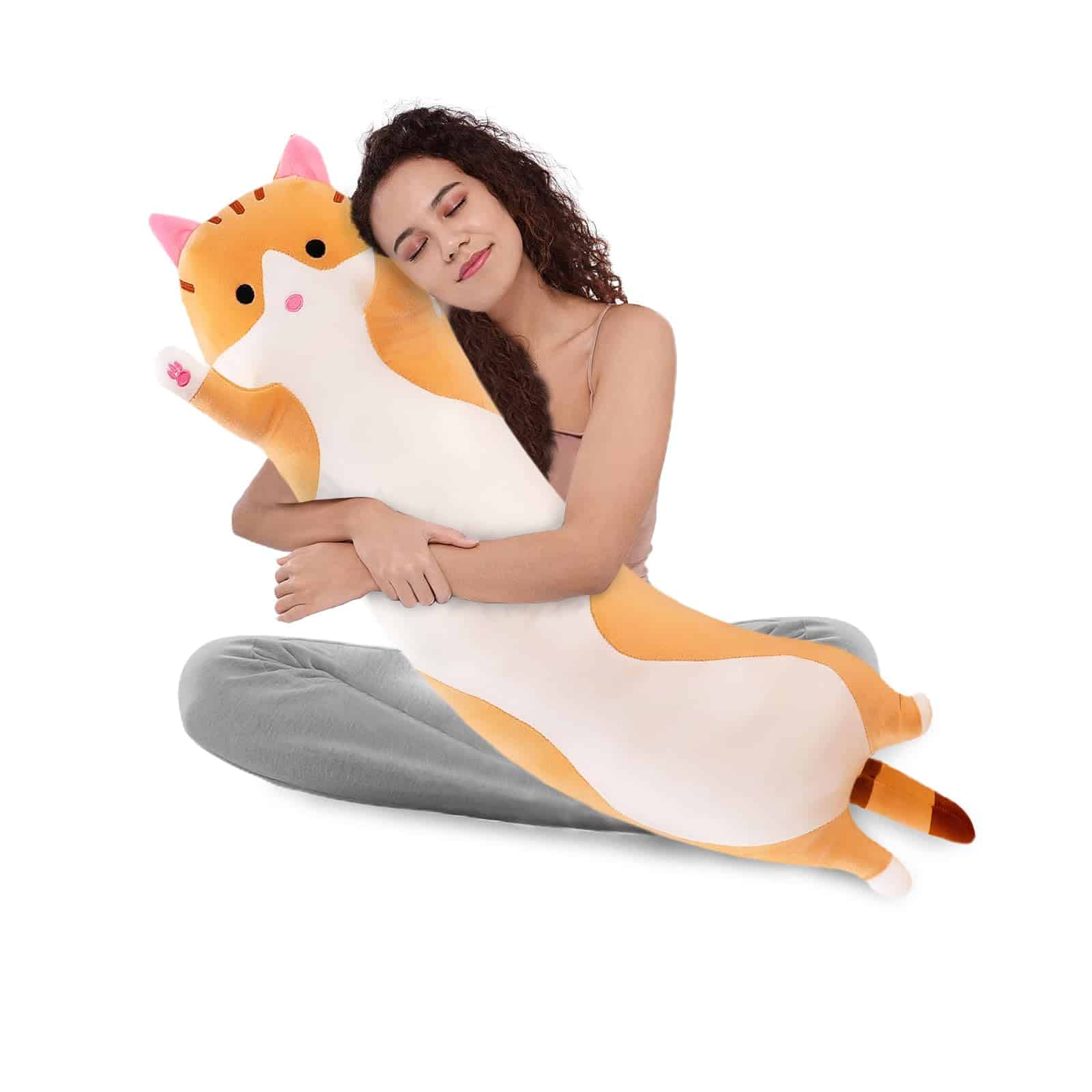 WUYU Precioso Peluche de Gato Lindo Dibujo Animado Suave