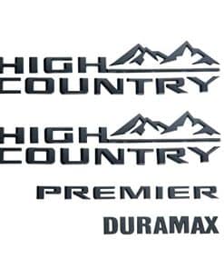 Conjunto de 4 emblemas 3D High Country Duamax 2019-2021