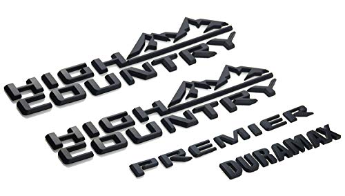 Conjunto de 4 emblemas 3D High Country Duamax 2019-2021 - Imagen 4