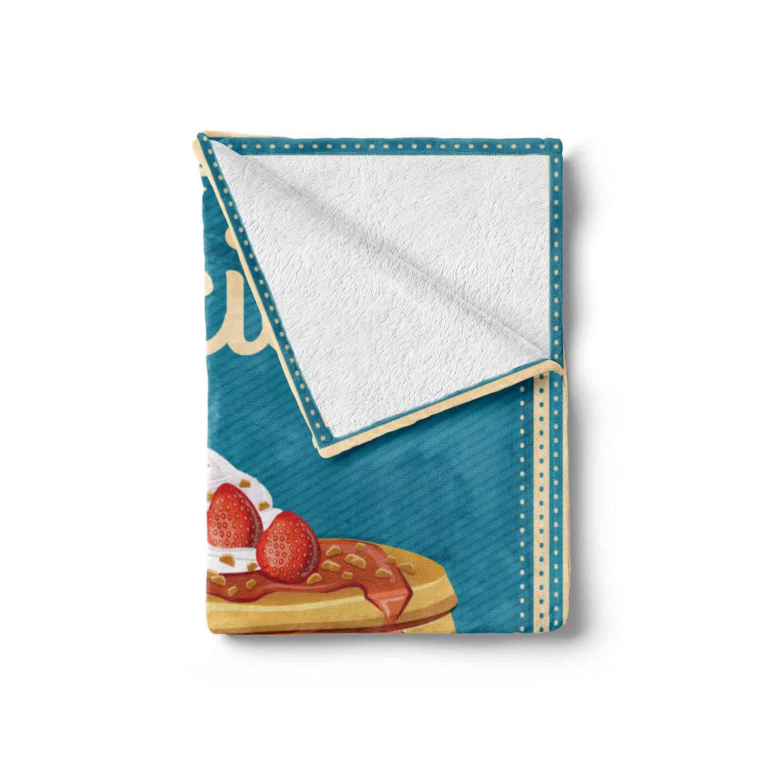 Manta de Lana Lunarable Vintage, Deliciosos Hot Cakes y - Imagen 3