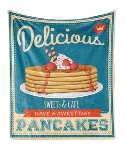 Manta de Lana Lunarable Vintage, Deliciosos Hot Cakes y