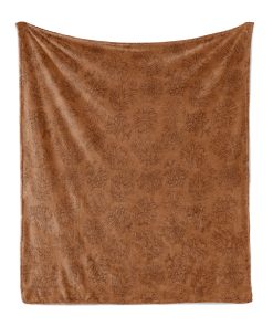 Manta de Lana de Lunarable con Piñas, Elementos Botánicos