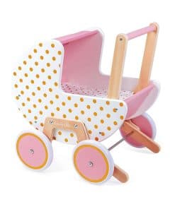 Cochecito de Madera Candy Chic de Janod - con Almohada y