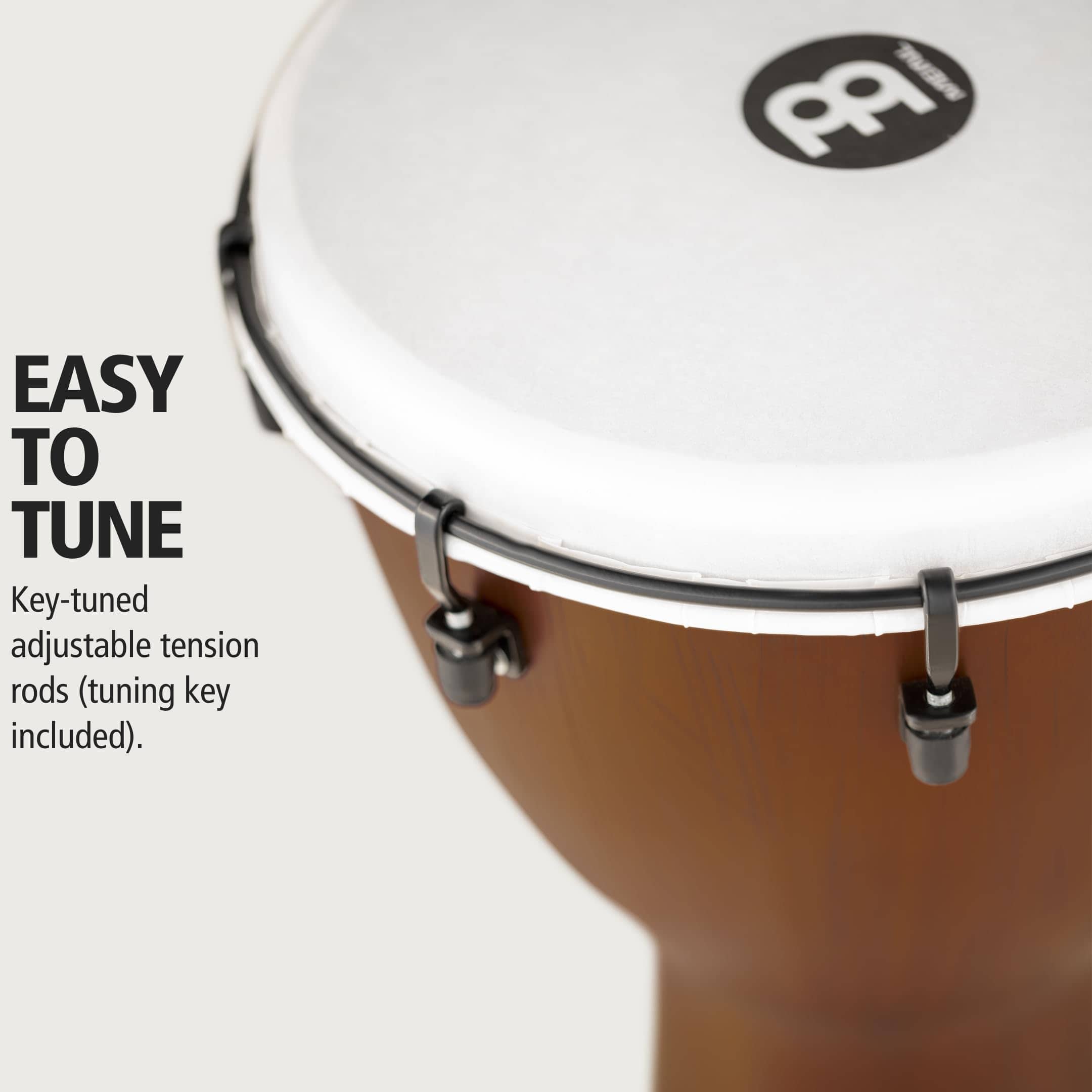 Meinl Percussion Djembe Tambor de Mano con Pastilla Piezo, - Imagen 6