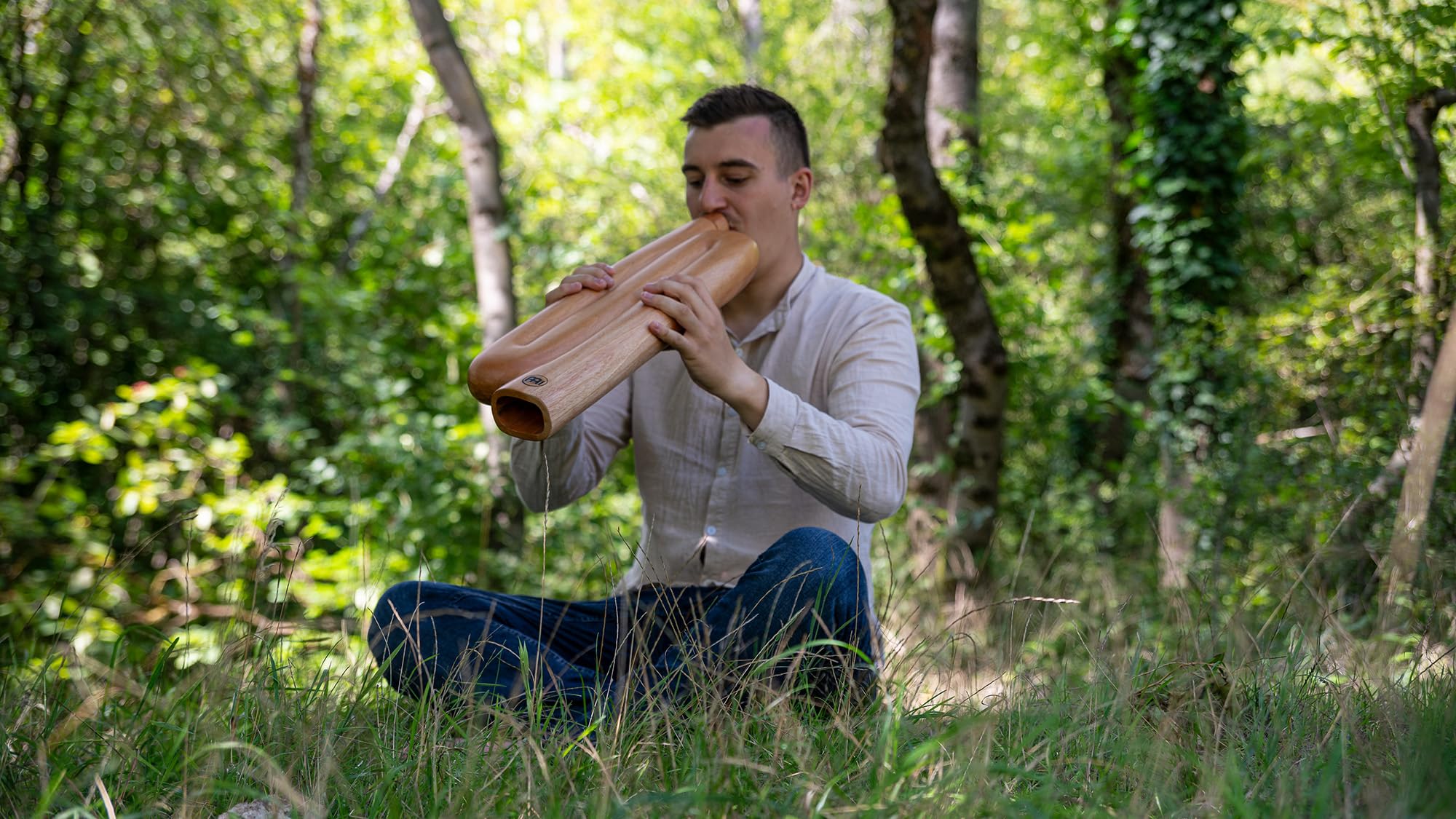 Didgeridoo Profesional en forma de Z para Meditación, - Imagen 6