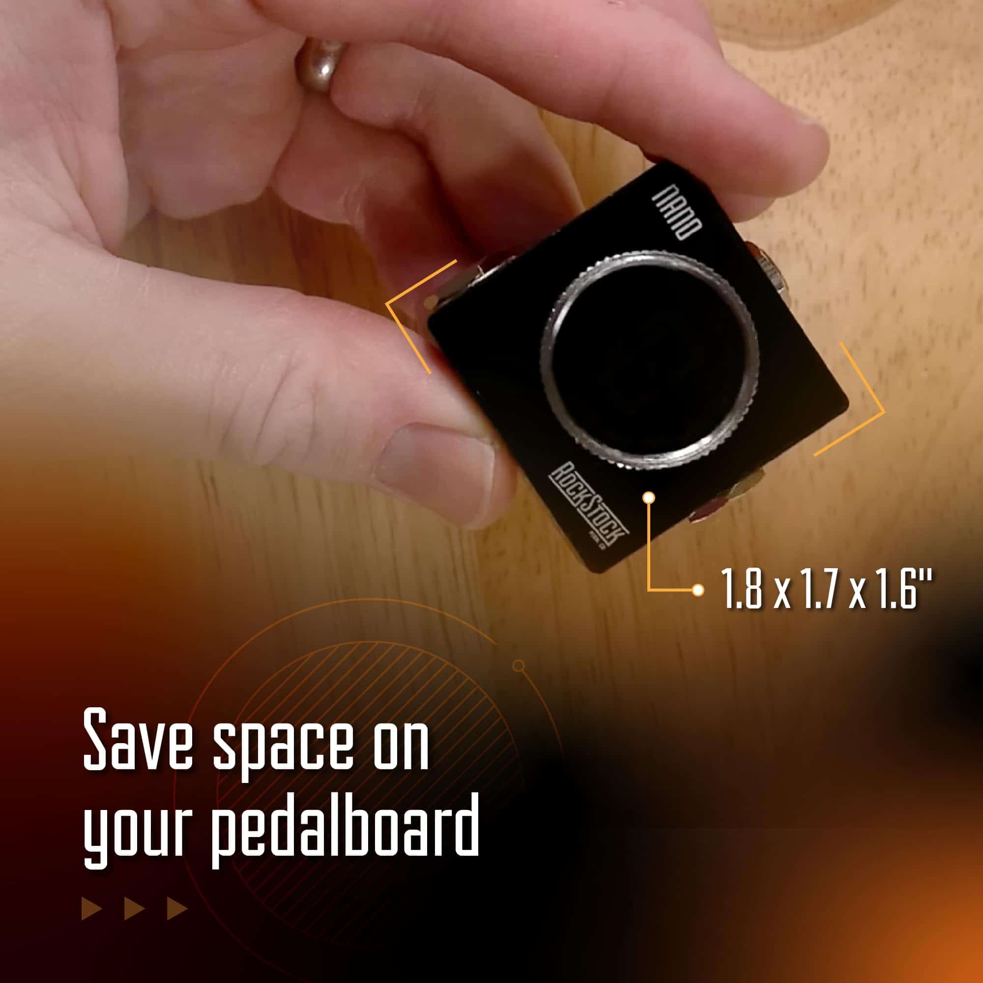 Pedal Afinador de Guitarra Eléctrica Rock Stock Nano - - Imagen 4