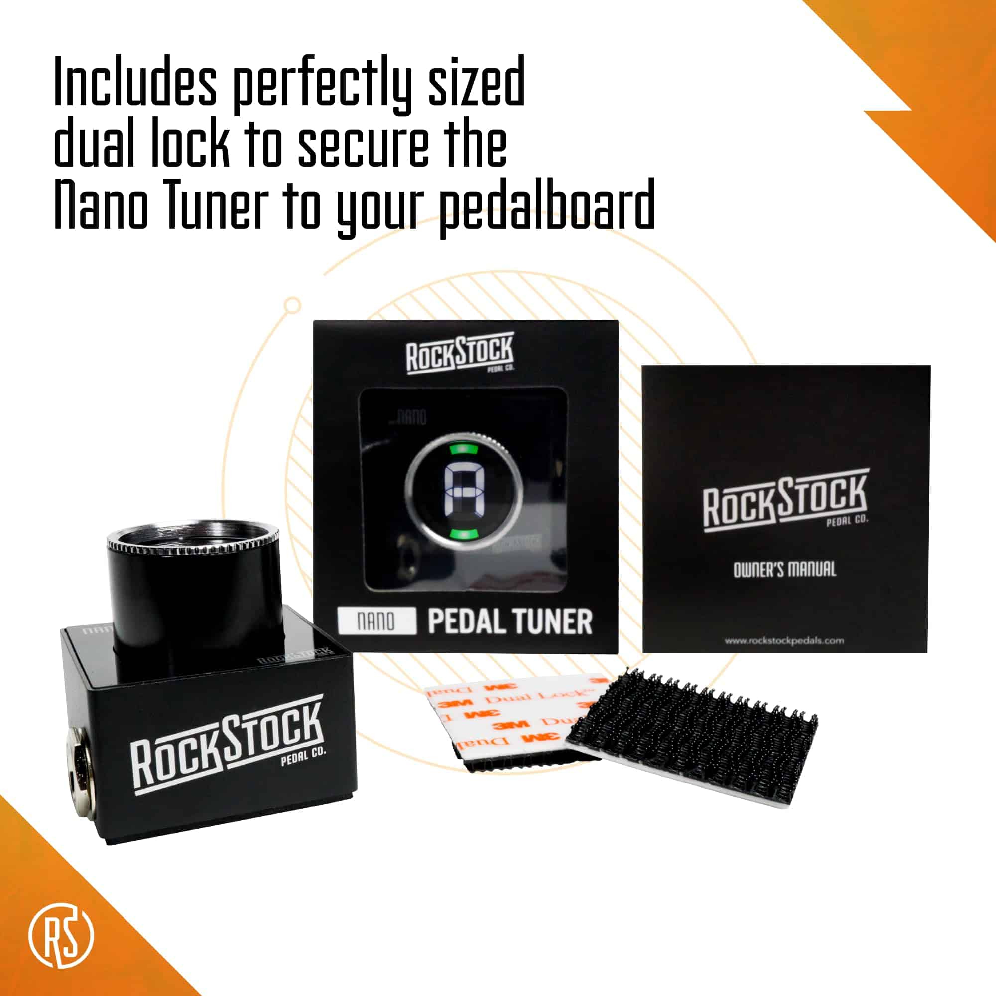 Pedal Afinador de Guitarra Eléctrica Rock Stock Nano - - Imagen 3