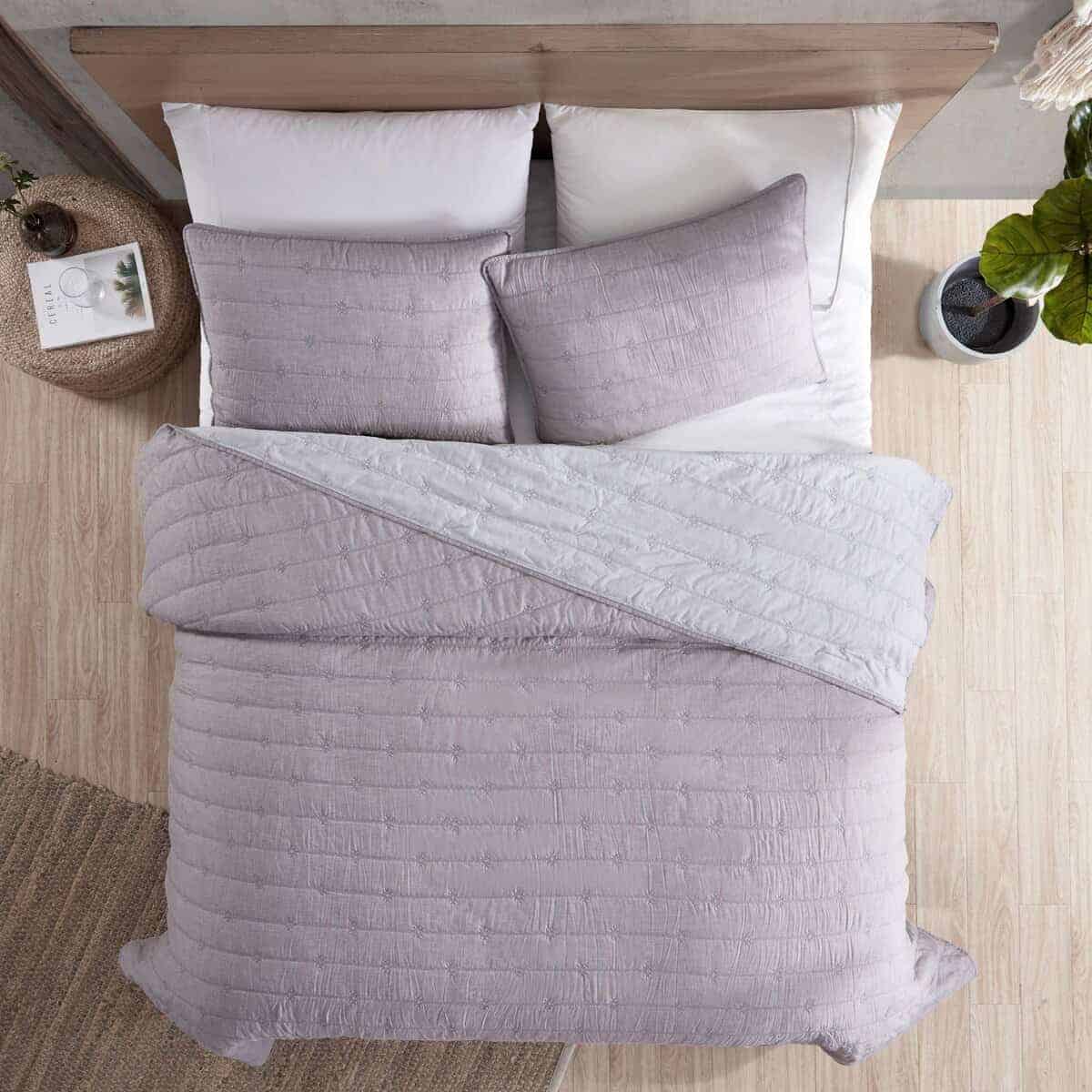 Juego de Colcha Acolchada Everly de 3 Piezas con Fundas de - Imagen 4