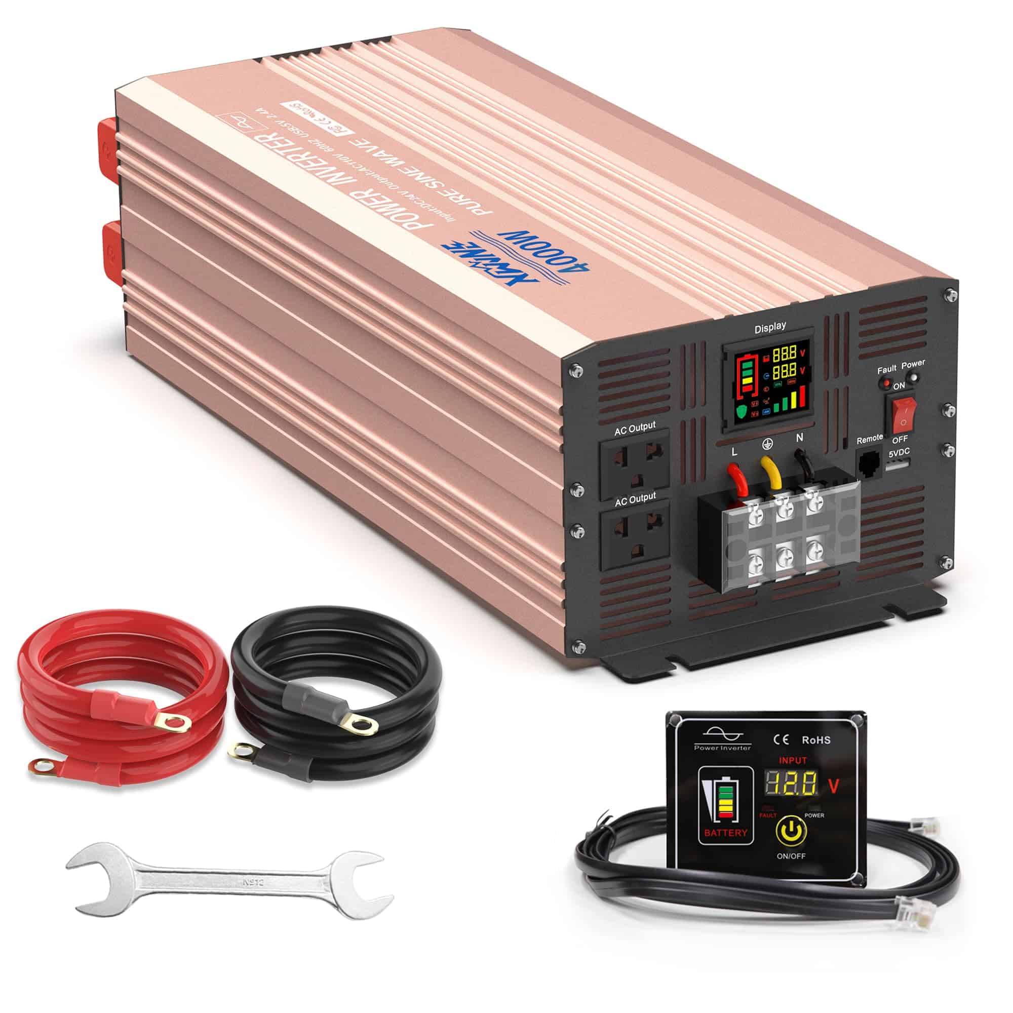 Inversor de Corriente XWJNE 4000 Vatios Onda Senoidal Pura