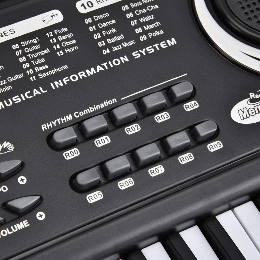 Teclado para niños con micrófono, Teclado portátil de 61 - Imagen 9