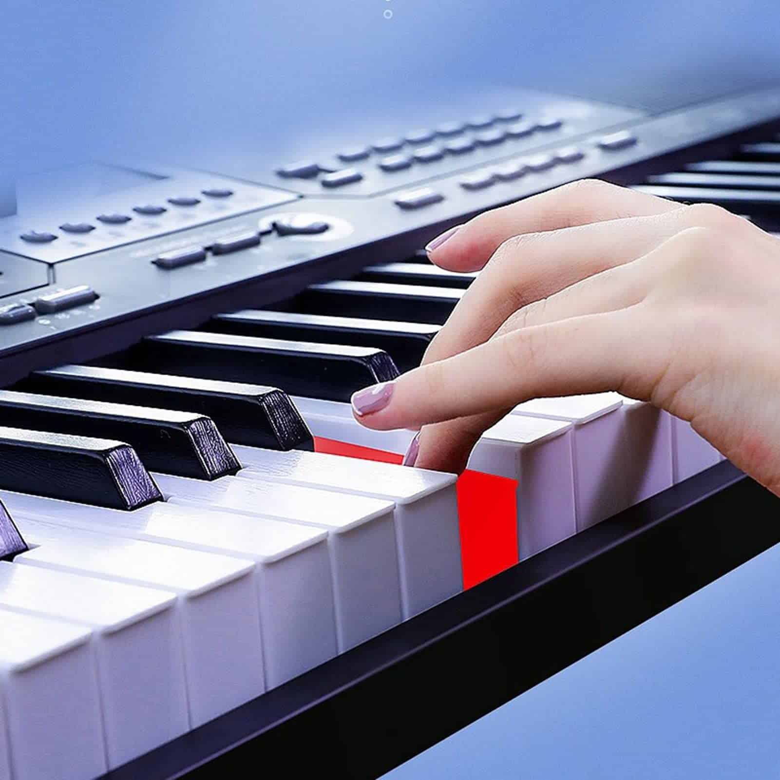 Teclado para niños con micrófono, Teclado portátil de 61 - Imagen 5