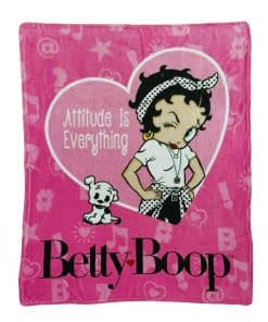 Manta de lanzamiento Betty Boop 50"x60" - Actitud es todo