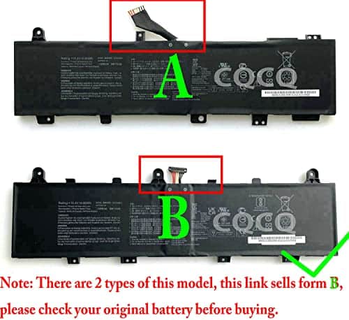 Batería CQCQ (Forma B (Línea corta) C41N1906 para ASUS ROG - Imagen 4