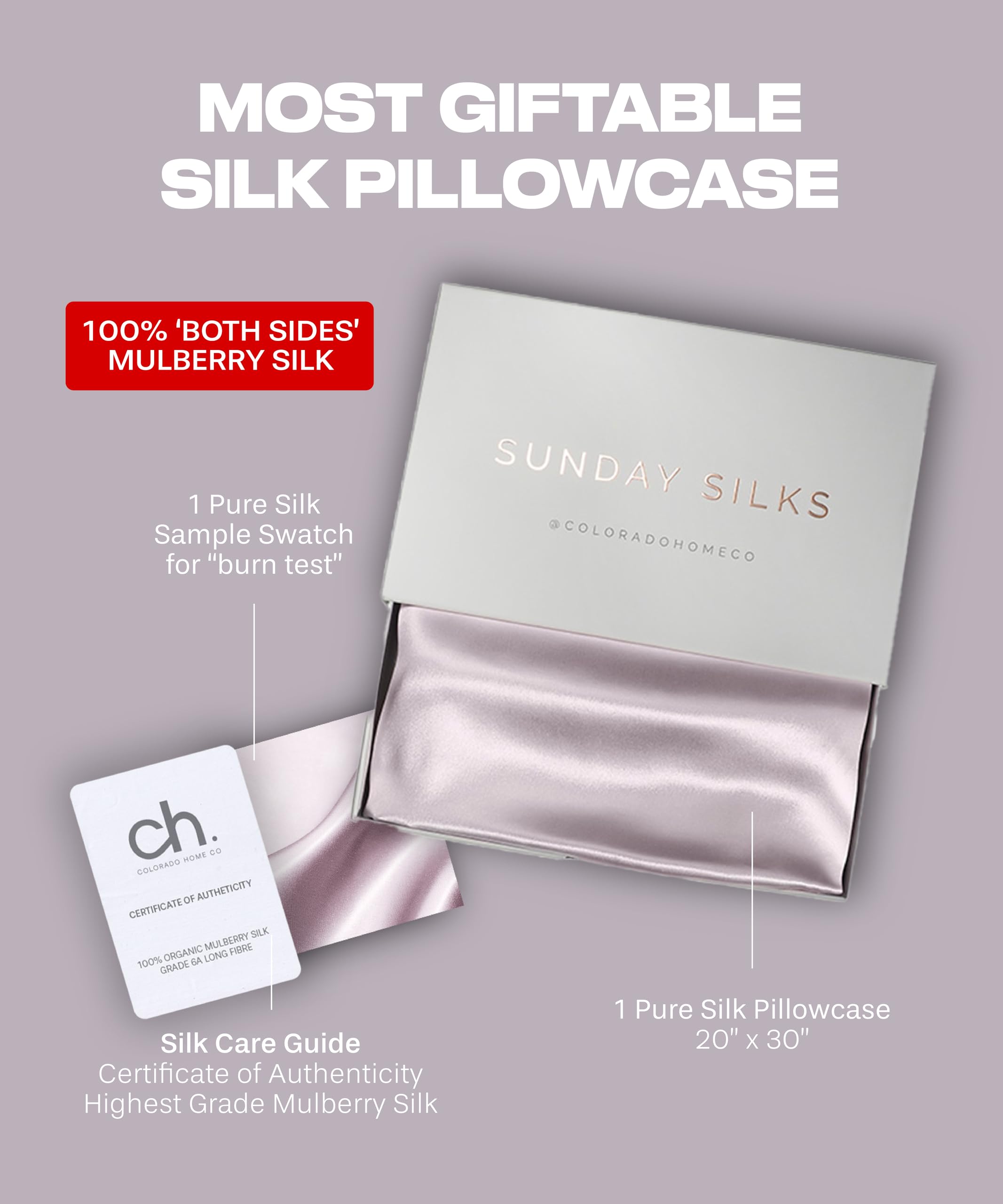 Funda de Almohada de Seda Premium SUNDAYSILKS | 100% Funda - Imagen 7