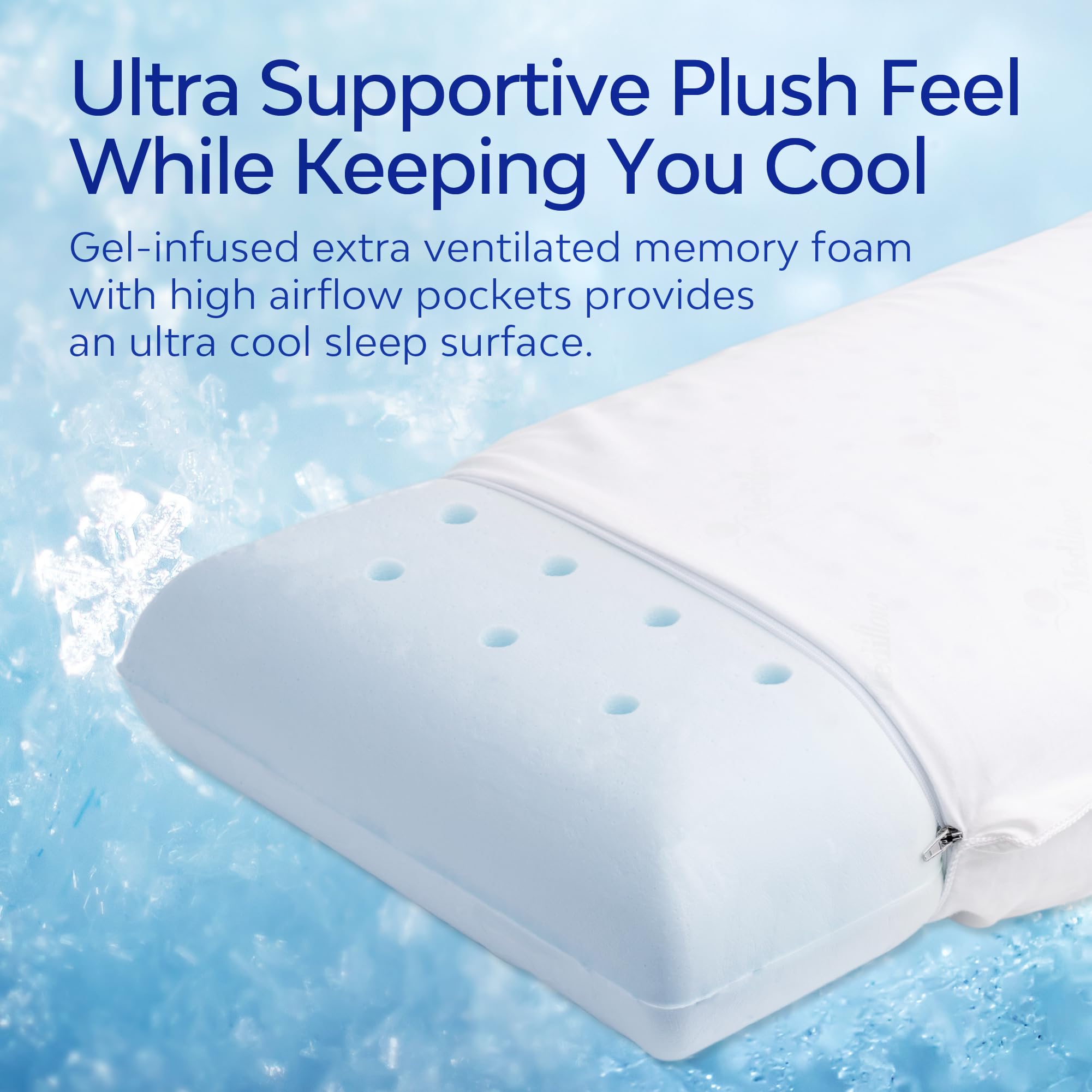 Almohada de Agua Mediflow - Colección Elite, -Blanco - Imagen 4