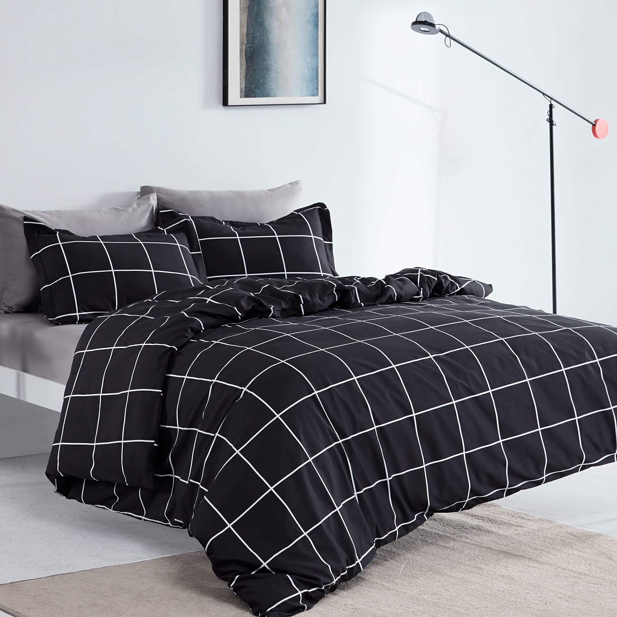 SLEEP ZONE Juego de Funda Nórdica Queen con Cierre de