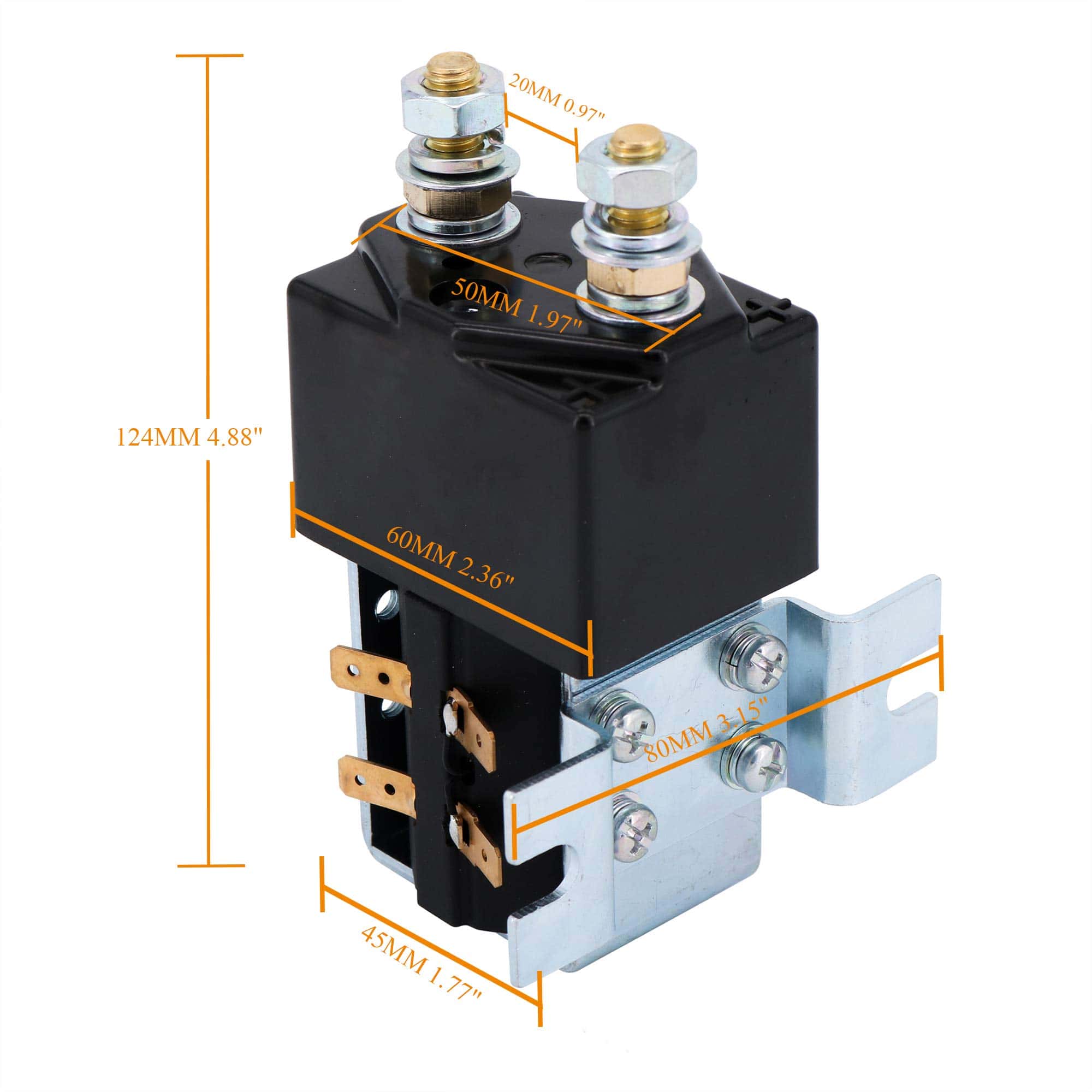 JEENDA UNIVERSAL DC Contactor Solenoide 48V 200Amp Continuo - Imagen 8