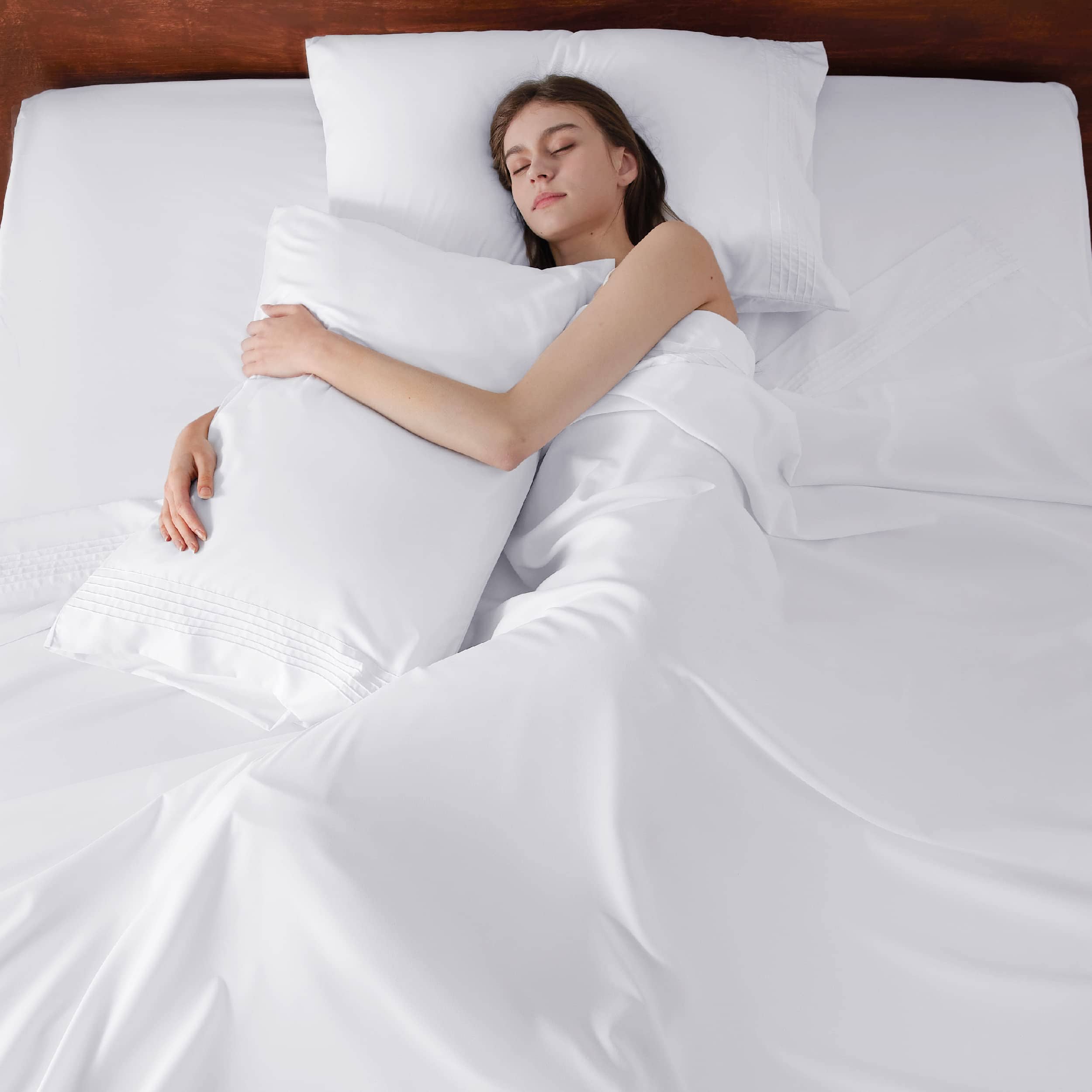 Juego de sábanas ajustables King Bedsure Deep Pocket - Para - Imagen 5