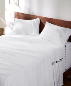 Juego de sábanas ajustables King Bedsure Deep Pocket - Para