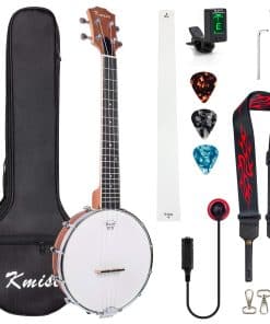 Banjolele Tenor de 4 Cuerdas Kmise 26 pulgadas con Estuche